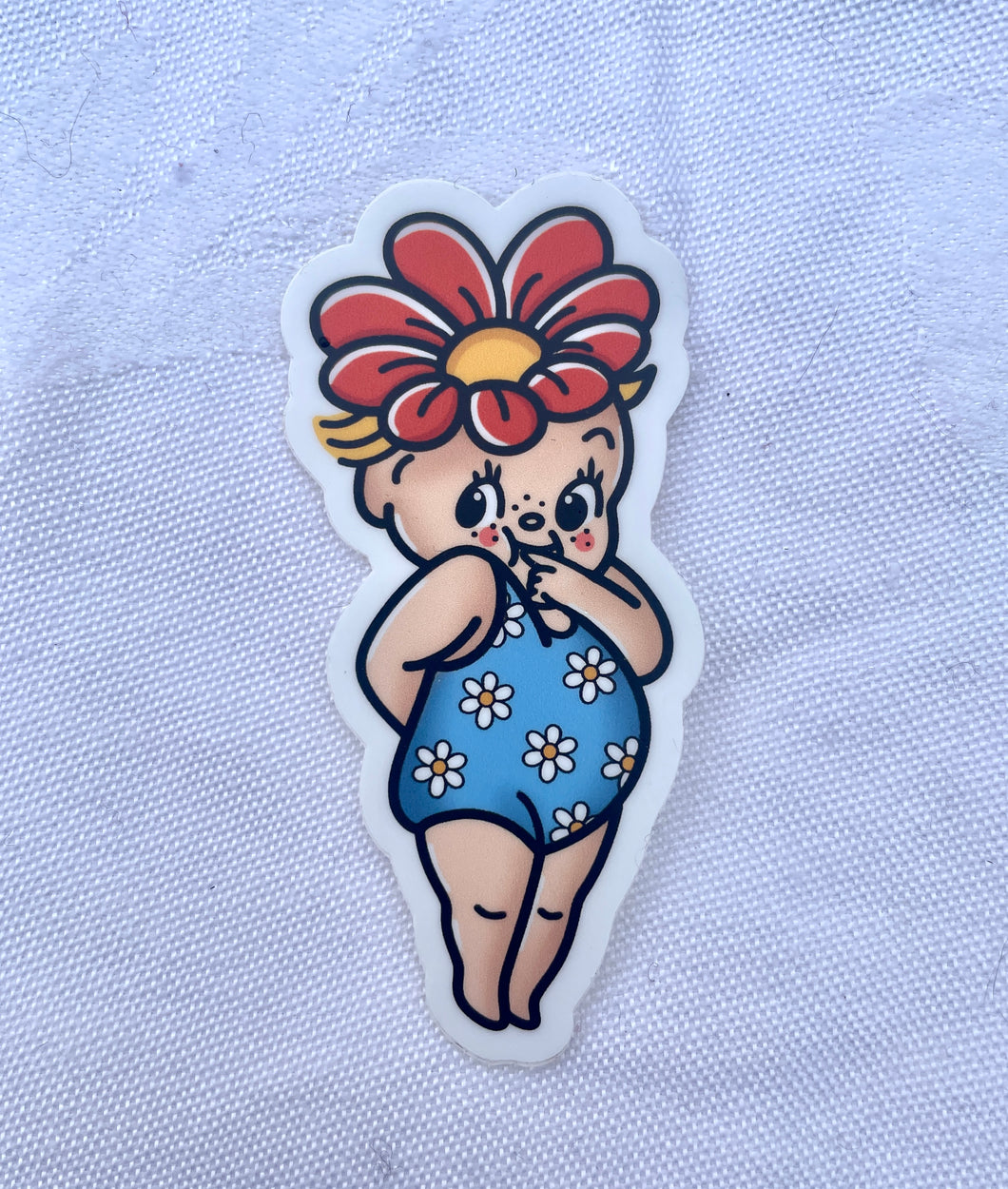 Flower Kewpie sticker