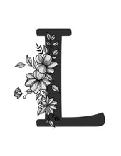 Load image into Gallery viewer, Flower monogram prints (A-Z)
