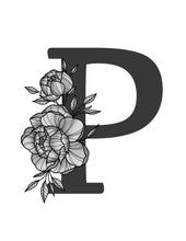 Load image into Gallery viewer, Flower monogram prints (A-Z)

